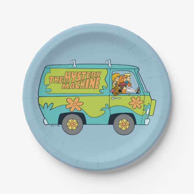 The Mystery Machine Right Side Paper Plates (Front)