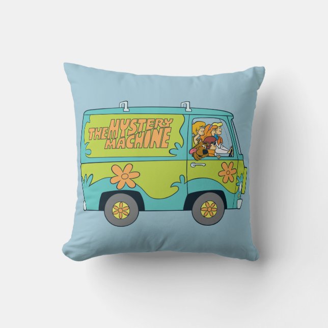 The Mystery Machine Right Side Throw Pillow (Front)