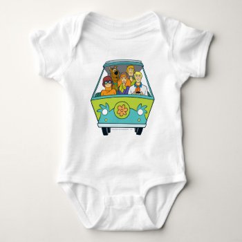 The Mystery Machine Shot 16 Baby Bodysuit by scoobydoo at Zazzle