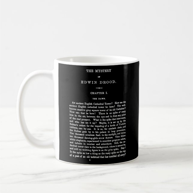 The Mystery Of Edwin Drood Charles Dickens First P Coffee Mug (Left)