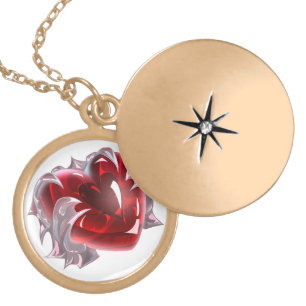 The mystery of the heart gold plated necklace