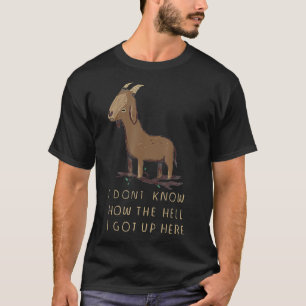 the mystery of tree climbing goats shirt funny goa