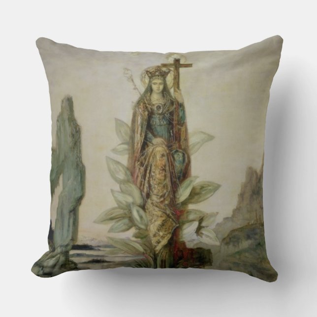 The Mystic Flower Throw Pillow (Front)