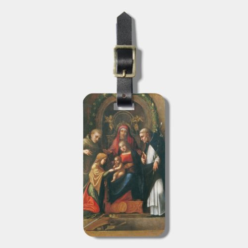 The Mystic Marriage of Saint Catherine Luggage Tag