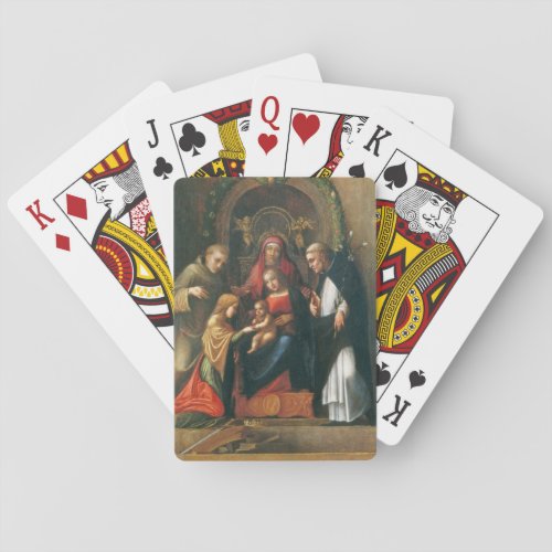 The Mystic Marriage of Saint Catherine Playing Cards