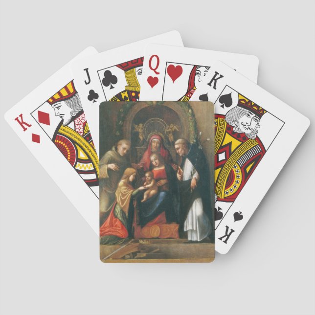 The Mystic Marriage of Saint Catherine Poker Cards (Back)