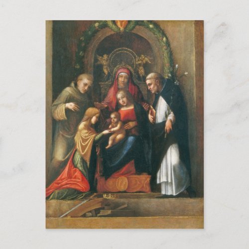 The Mystic Marriage of Saint Catherine Postcard