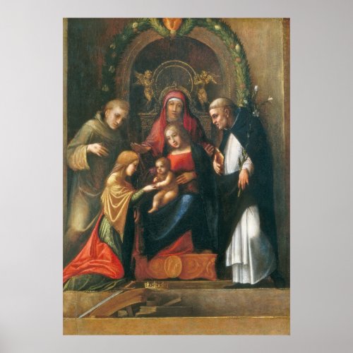 The Mystic Marriage of Saint Catherine Poster