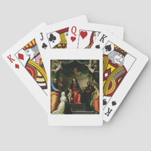 The Mystic Marriage of St. Catherine of Siena with Poker Cards