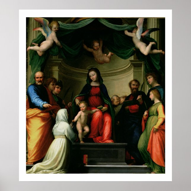 The Mystic Marriage of St. Catherine of Siena with Poster (Front)