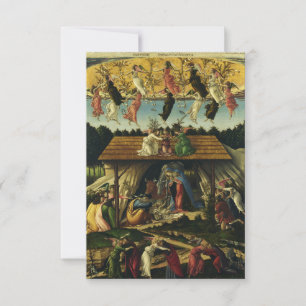 The Mystic Nativity by Sandro Botticelli Holy Card