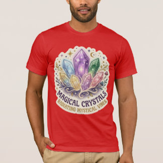The Mystic Prism | Enchanted Crystal Cluster Graph T-Shirt