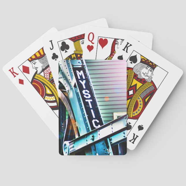 The Mystic River Drawbridge As I See It Poker Cards (Back)