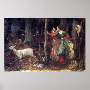 The Mystic Wood by John William Waterhouse Poster