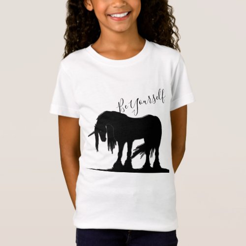The Mystical Black Unicorn T_Shirt Be Yourself
