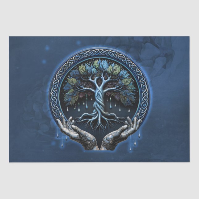  The mystical Celtic Tree of Life Tissue Paper (Front)