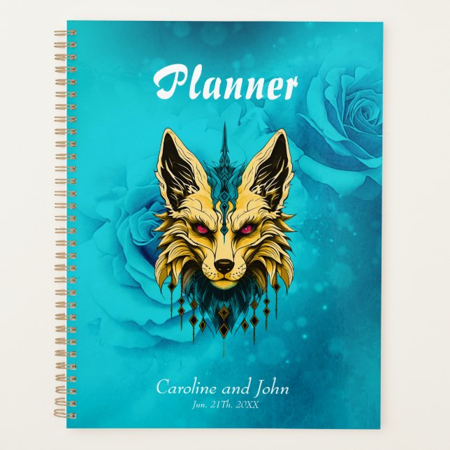 The mystical fox head, noble and mysterious.  planner (Front)