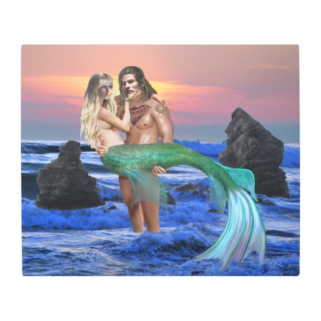 THE MYSTICAL MERMAID METAL PRINT (Front)