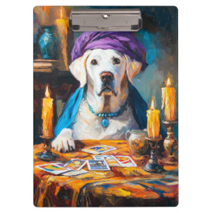 The Mystical Pooch Funny Fortuneteller Dog Clipboard