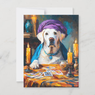 The Mystical Pooch Funny Fortuneteller Dog Postcard