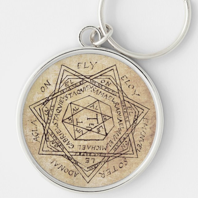 The Mystical Sigil of Archangel Michael Keychain (Front)