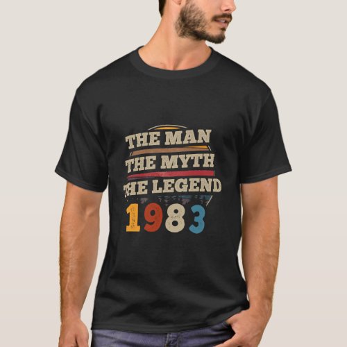 The Myth Legend 1983 39Th For 39 T_Shirt