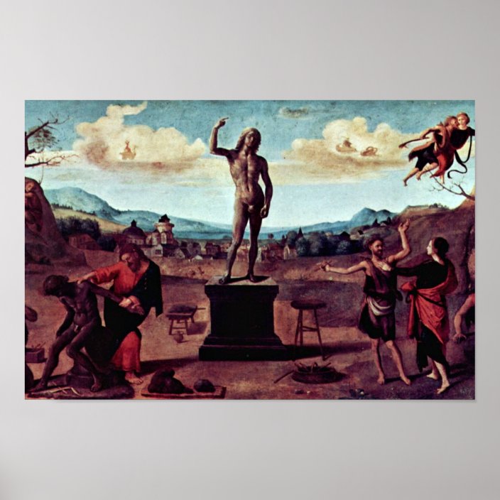 The Myth Of Prometheus Painting Sequence Of Five P Poster | Zazzle.com