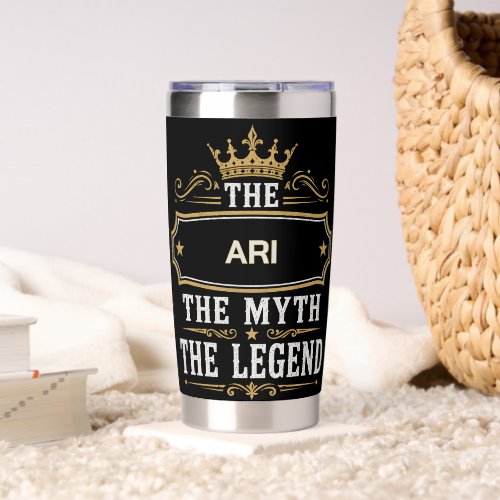 The Myth The Legend ARI Personalized Insulated Tumbler