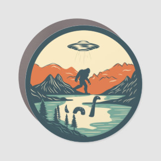 The Mythical Backdrop Car Magnet