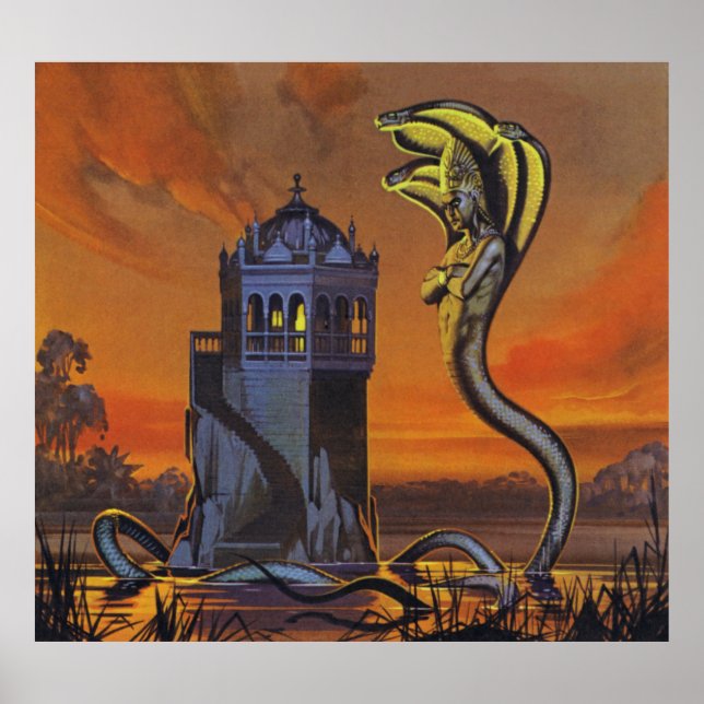 The Naga-King (colour litho) Poster (Front)