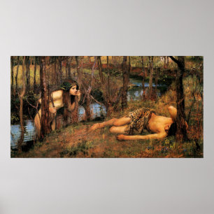 The Naiad by John William Waterhouse Poster