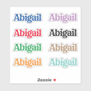The Name Abigail Sticker