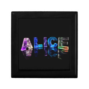 The Name Alice in Lights Jewelry Box