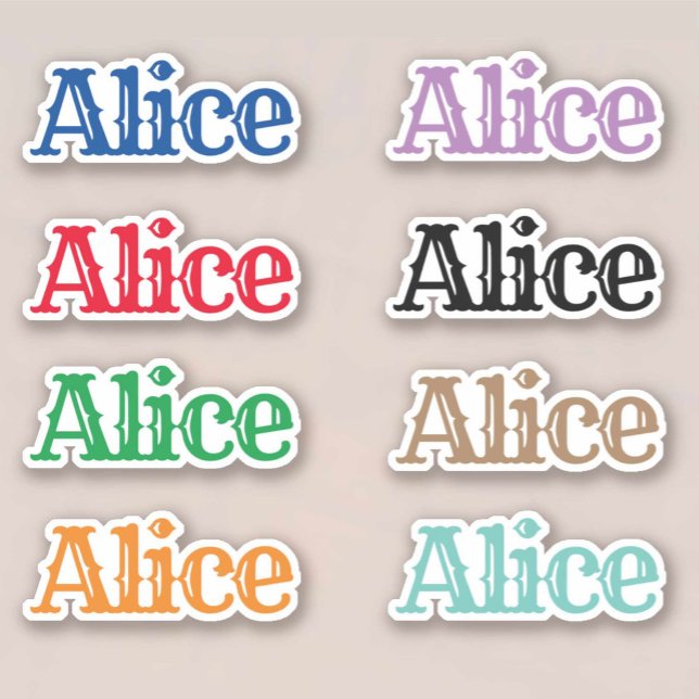The Name Alice Sticker (Creator Uploaded)