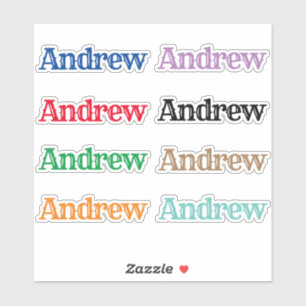 The Name Andrew Sticker