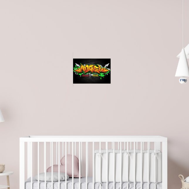 The name Angel in graffiti Poster | Zazzle
