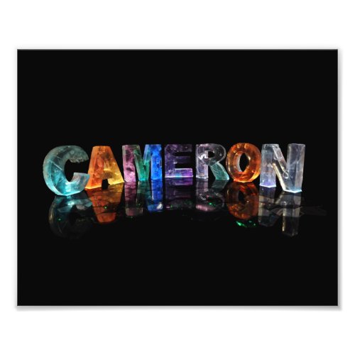 The Name Cameron in Fancy Letters Photo Print