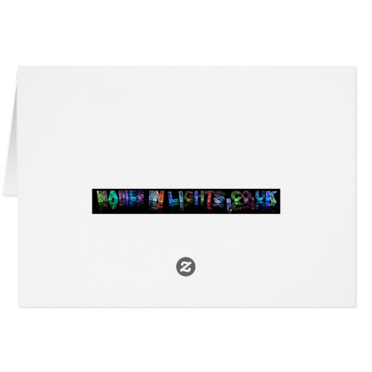 The Name Carter in 3D Lights (Back Horizontal)