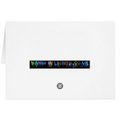 The Name Carter in 3D Lights Cards (Back Horizontal)