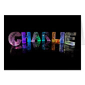 The Name Charlie in 3D Lights (Front Horizontal)