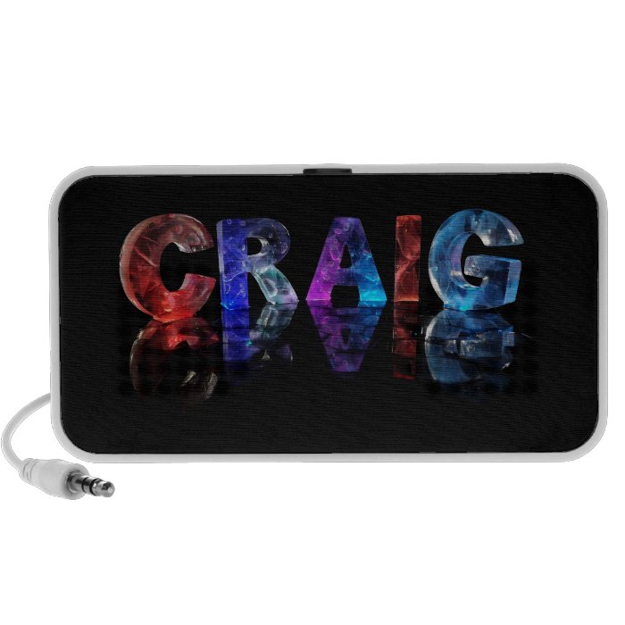 The Name Craig in 3D Lights  Speakers