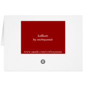The Name Day by Carl Larsson Custom Personalized Cards (Back Horizontal)