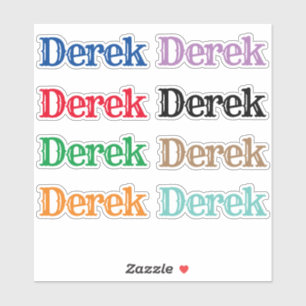 The Name Derek Sticker
