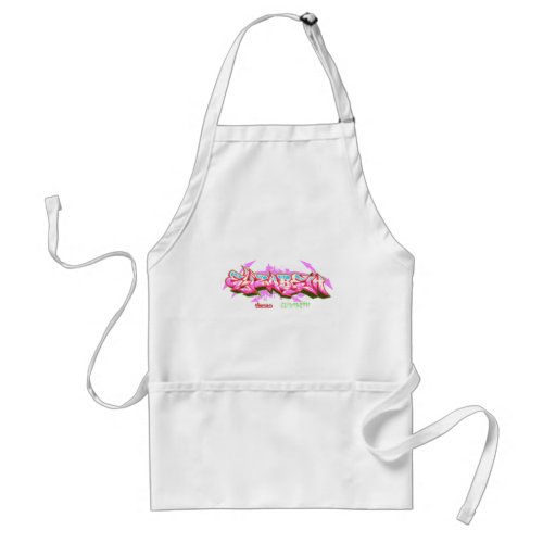 The name Elizabeth in graffiti_Personalized Aprons