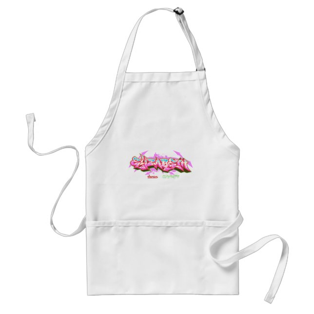 The name Elizabeth in graffiti-Personalized Aprons (Front)
