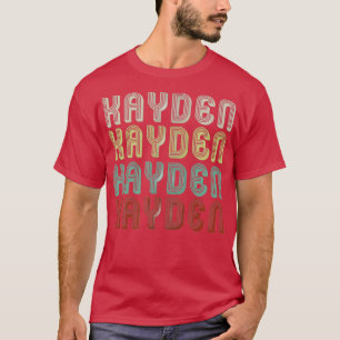 The Name Is Kayden In Retro Vintage Disco Funny T-Shirt