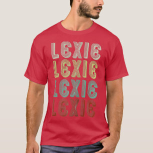 The Name Is Lexie In Retro Vintage Disco Funny T-Shirt
