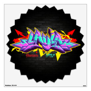 Graffiti Name Art Wall Decor Zazzle