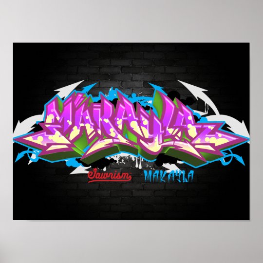 The name Makayla in graffiti Poster | Zazzle.com