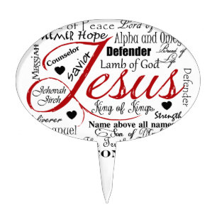 The Name of Jesus Cake Topper